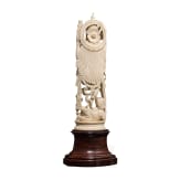 A Burmese ivory carving, 20th century