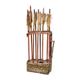 A Japanese palanquin quiver with nine arrows, late Edo period