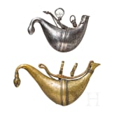 Two Afghan powder flasks, 19th century