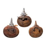 Three Afghan powder flasks, 19th century