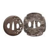 Two Tsuba, Japan, 2nd half Edo period