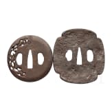 Two Tsuba, Japan, 2nd half Edo period