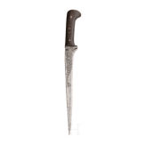 An Afghan etched karud, circa 1900