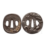 Two Japanese tsuba, 2nd half of the Edo Period