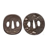 Two Japanese tsuba, 2nd half of the Edo Period