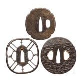 Three tsuba, Japan, 18th/19th century