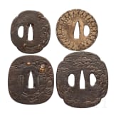 Four tsuba, Japan, 2nd half Edo period