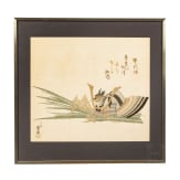 An embroidery on silk, Japan, ca. 1900