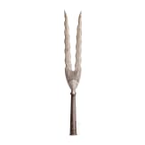 A Persian etched fork lance, 19th century
