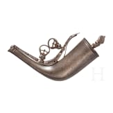 An Persian powder flask, circa 1800