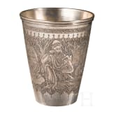 An engraved drinking cup, Persia, Isfahan, around 1900