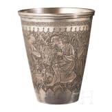 An engraved drinking cup, Persia, Isfahan, around 1900