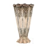 A Persian engraved silver vase, 1st half of the 20th century