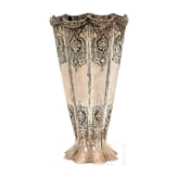 A Persian engraved silver vase, 1st half of the 20th century