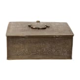 Engraved metal cassette, Persia, c. 1900