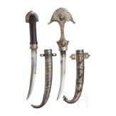 Two silver-mounted koummyas, around 1900 and 20th century respectively