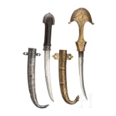 Two silver-mounted koummyas, around 1900 and 20th century respectively