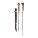 Two Moroccan flyssa knives, 19th century