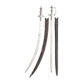 Two Indian tulwars, 19th century