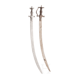 Two Indian tulwars, 19th century