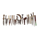 12 knives and daggers, North and West Africa/Asia, around 1900