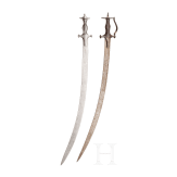 Two Indian tulwars, 19th century