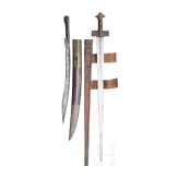 A Tuareg sword and yatagan, North Africa, 20th and 19th century respectively