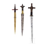 Three Tuareg arm daggers, 20th century