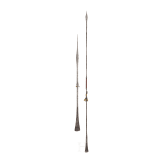 Two African iron spears, 20th century