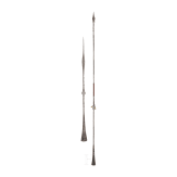 Two African iron spears, 20th century