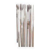 Twelve Central African spears, 19th and 20th centuries