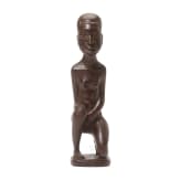 A wooden statuette of the Cuba tribe, Congo-Central Africa