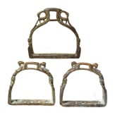 Three Indian stirrups, 19th century