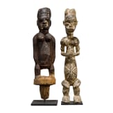 Two large African figures