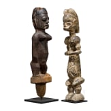 Two large African figures