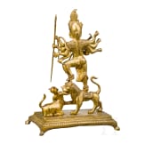 A North Indian gilded durga, 18th/19th century