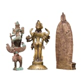 Three Indian figures of female deities, 19th/20th century