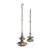 Two South Indian temple oil lamps, 18th/19th century