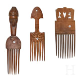 Three African combs
