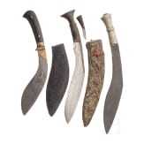 Three khukris, Nepal, 20th century