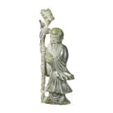 A figure of the god Shoulao in light green nephrite, 20th century