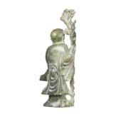 A figure of the god Shoulao in light green nephrite, 20th century