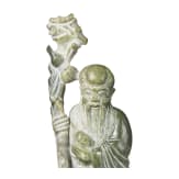 A figure of the god Shoulao in light green nephrite, 20th century