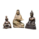 Three figures for house altars, China/Nepal, 19th/20th century