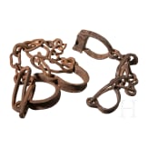 Two German shackles, 17th/18th century
