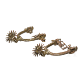 A pair of Spanish wheel spurs, 18th/19th century