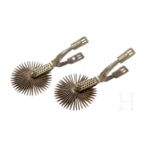 A pair of South American wheel spurs, 19th century
