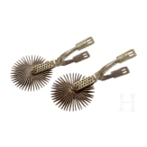 A pair of South American wheel spurs, 19th century