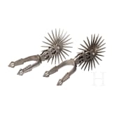 A pair of South American wheel spurs, 19th century