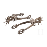 A pair of South American wheel spurs, 19th century